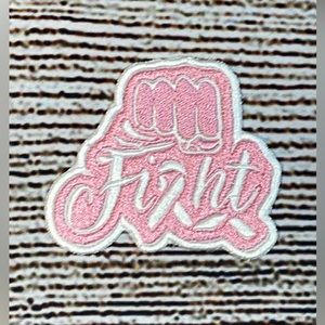 breast cancer iron on patch